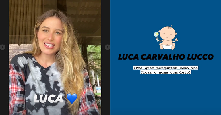 Lorena Carvalho revela qual é o novo nome do filho