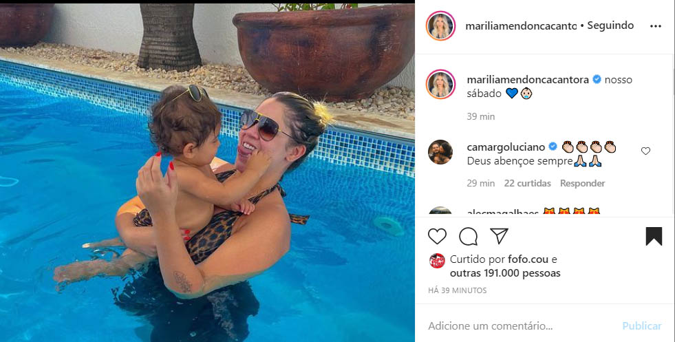 Marília Mendonça e o filho, Léo