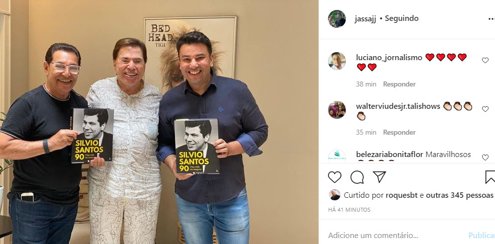 Silvio Santos no salão de Jassa