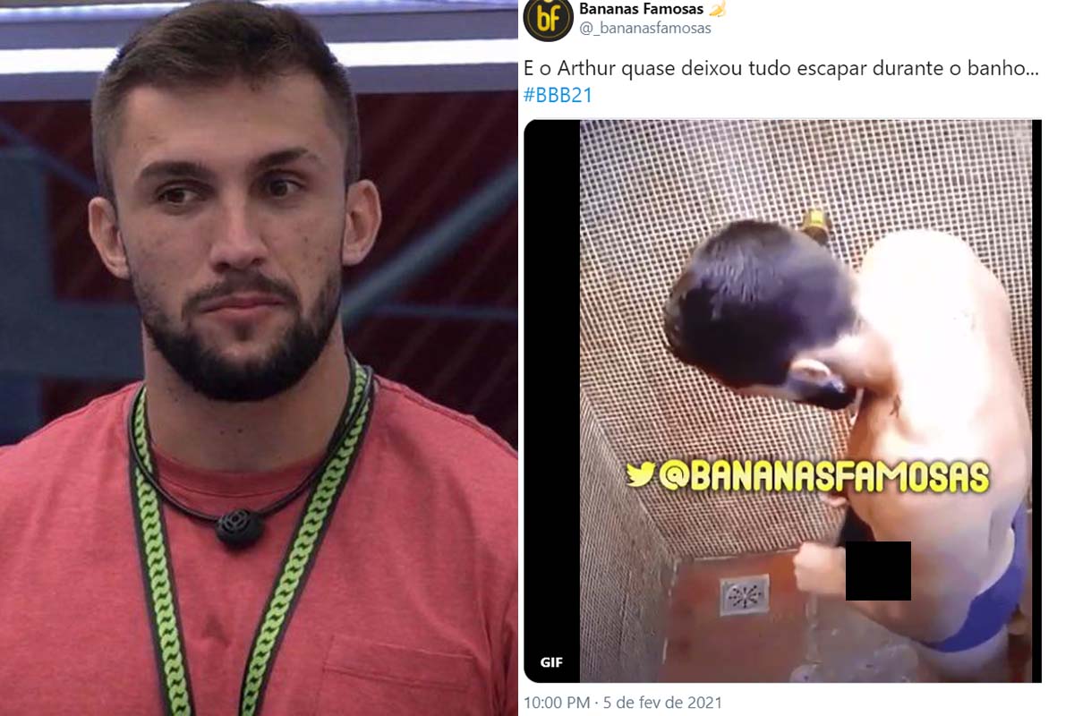 Arthur mostra demais no BBB21