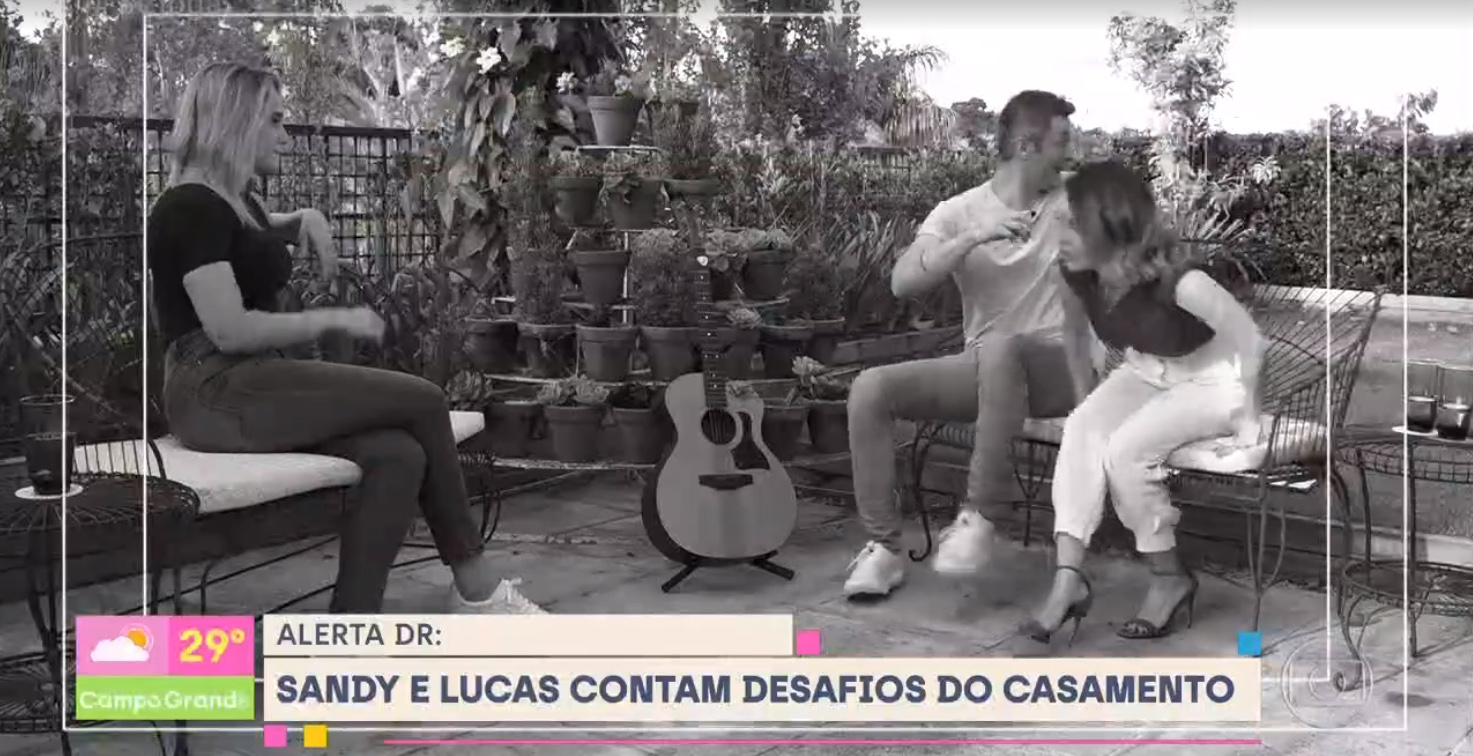 Fernanda Gentil entrevista Sandy e Lucas Lima no Se Joga