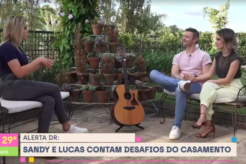 Fernanda Gentil entrevista Sandy e Lucas Lima no Se Joga