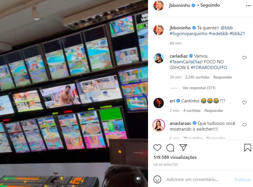 Boninho mostra os bastidores do BBB21