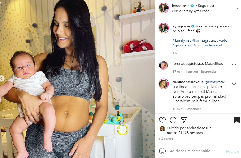 Kyra Gracie e o filho, Rayan