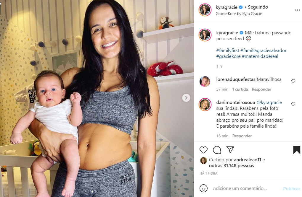 Kyra Gracie e o filho, Rayan