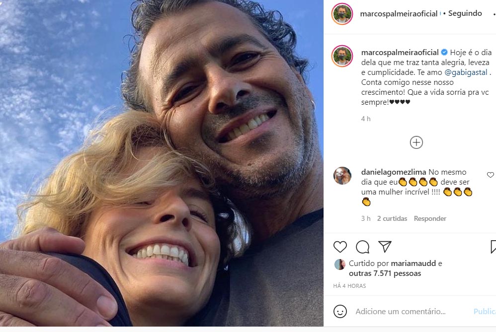 Marcos Palmeira e a esposa, Gabriela Gastal