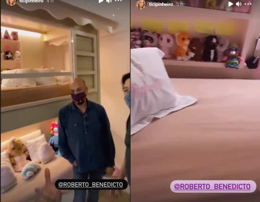 Ticiane Pinheiro mostra o quarto da filha, Rafa Justus