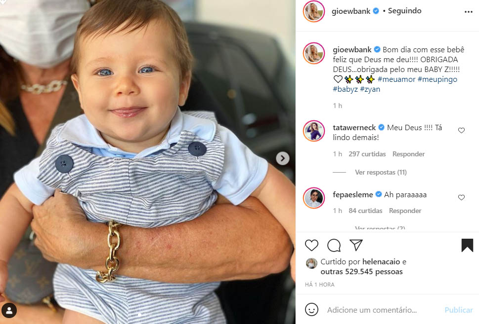 Zyan, filho de Bruno Gagliasso e Giovanna Ewbank