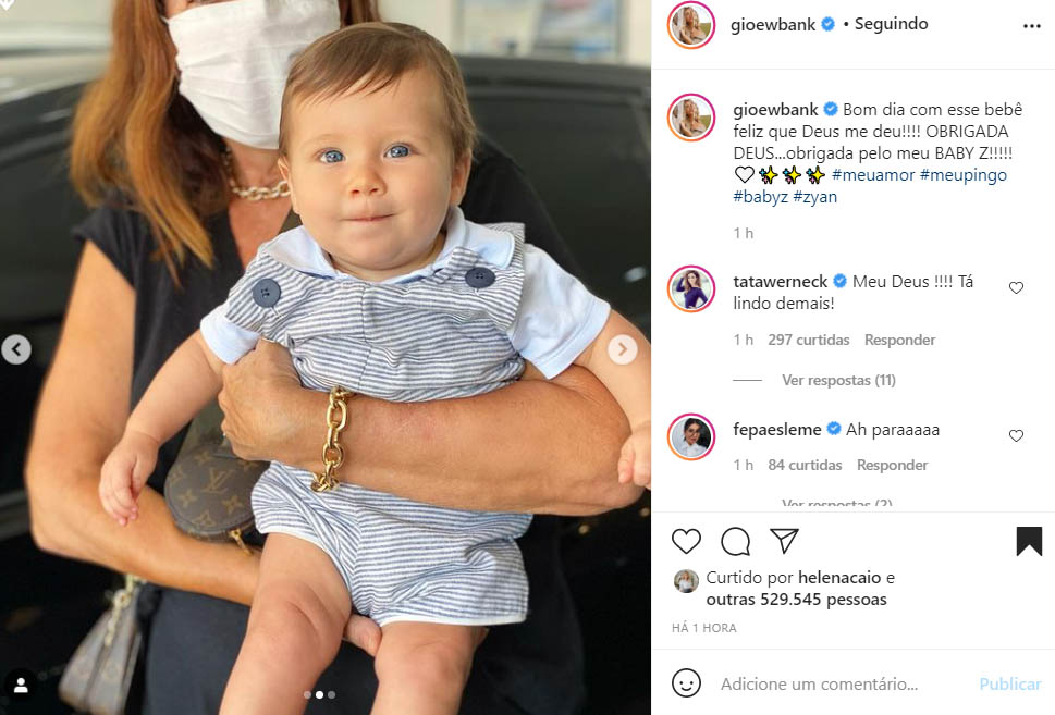 Zyan, filho de Bruno Gagliasso e Giovanna Ewbank