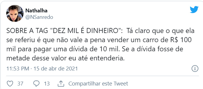 Fãs criticam Juliette por rir da dívida de Gilberto no BBB21 - Crédito: Reprodução / Twitter