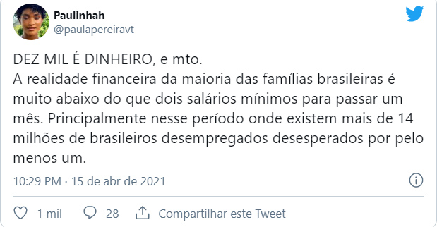 Fãs criticam Juliette por rir da dívida de Gilberto no BBB21 - Crédito: Reprodução / Twitter