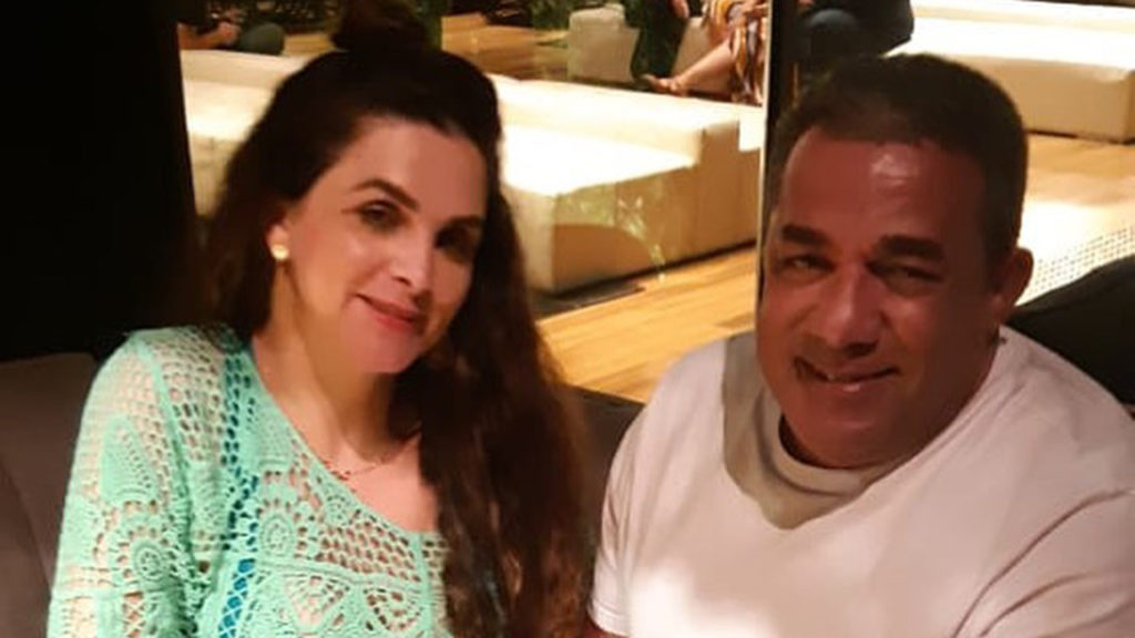 Luiza Ambiel e Mauro Machado, pai de Anitta