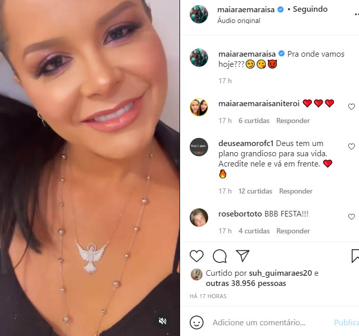 Maraísa mostra fotos de antes e depois de sua maquiagem - Crédito: Reprodução / Instagram