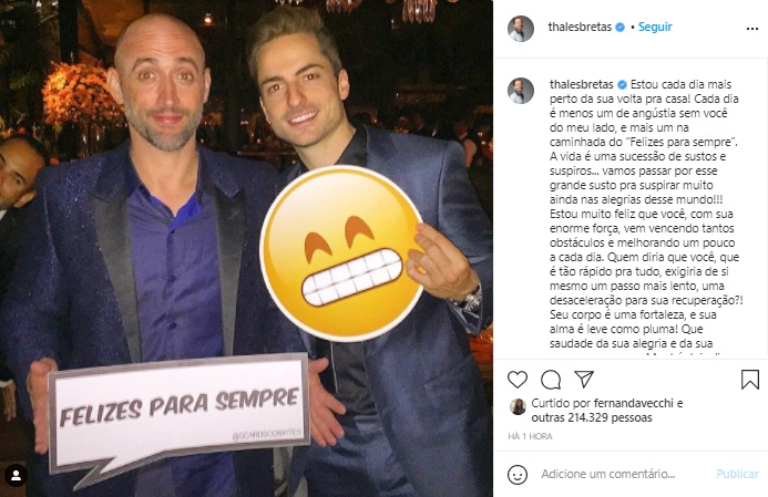 Marido de Paulo Gustavo celebra recuperação do ator