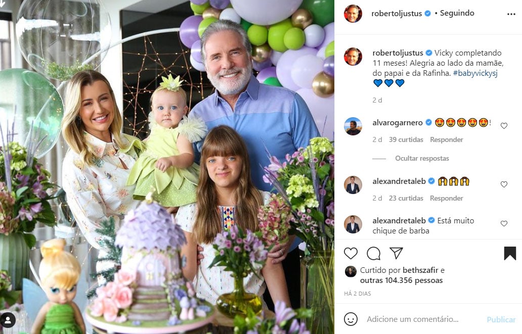 Roberto Justus e sua família - Crédito: Reprodução / Instagram