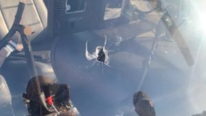 Helicóptero da equipe da Record atingido por bala perdida - reprodução UOL