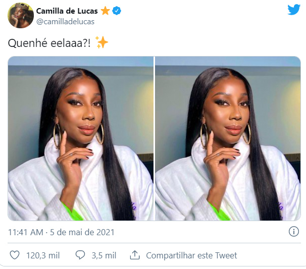 Camilla de Lucas com novo visual - Crédito: Reprodução / Instagram