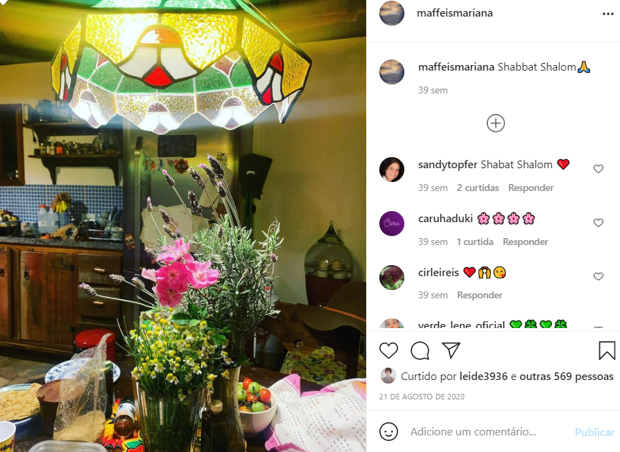 Mariana Maffei, filha de Ana Maria Braga, mostra a decoração de sua casa - Crédito: Reprodução / Instagram