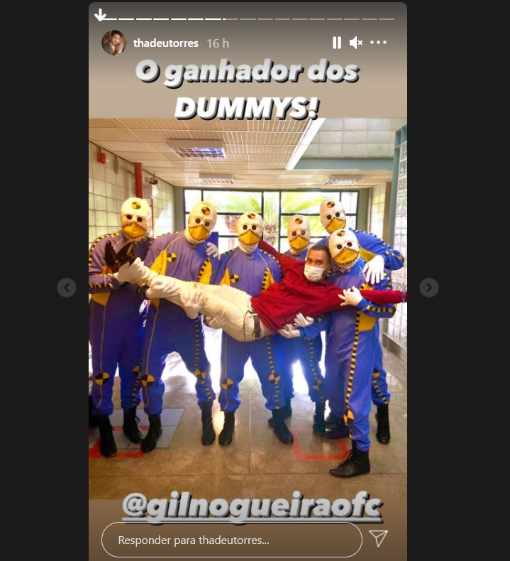 Dummies do BBB21 com Gilberto - Crédito: Reprodução / Instagram