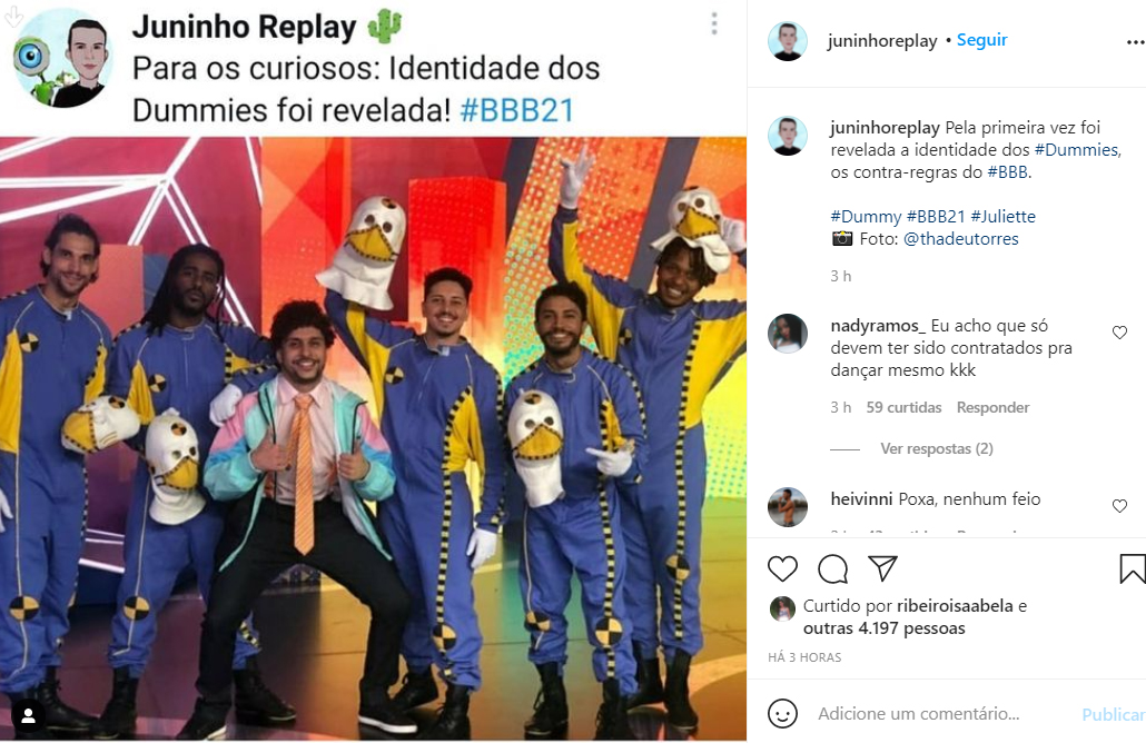 Dummies do BBB21 - Crédito: Reprodução / Instagram