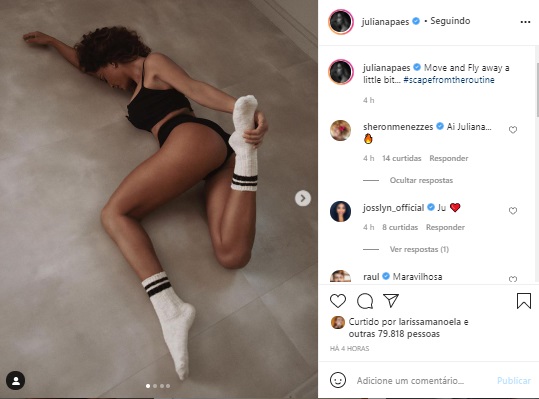 Juliana Paes surge de calcinha em foto ousada