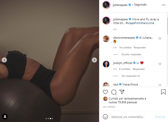 Juliana Paes surge de calcinha em foto ousada