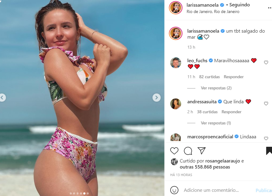 Larissa Manoela mostra novas fotos de biquíni - Crédito: Reprodução / Instagram