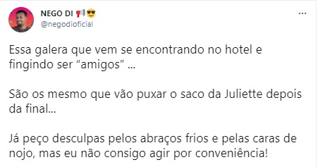 Nego Di fala sobre os participantes do BBB21