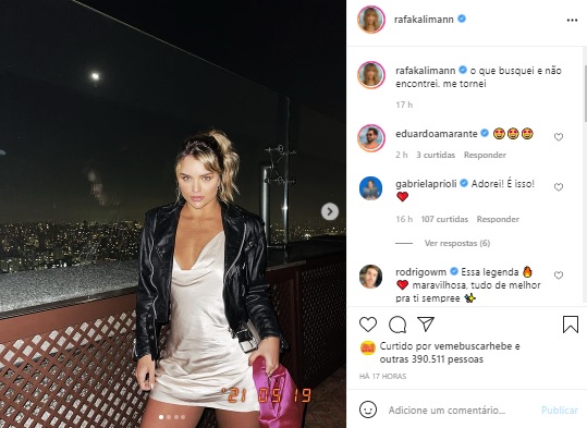 Rafa Kalimann arrasa ao surgir com vestido curtinho