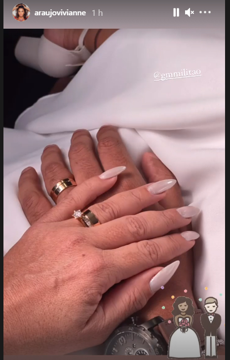 Guilherme Militão e Viviane Araújo - Crédito: Reprodução / Instagram