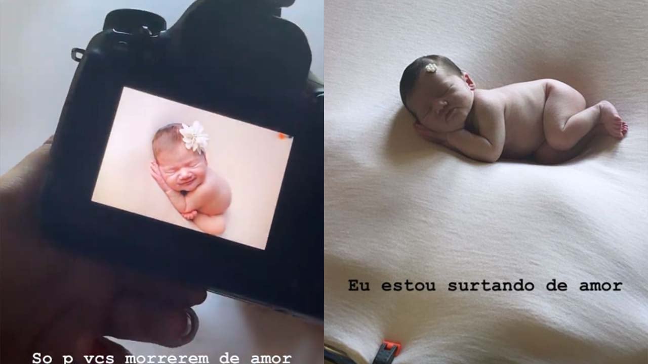Virginia Fonseca mostra os bastidores do ensaio newborn da filha - Crédito: Reprodução / Instagram