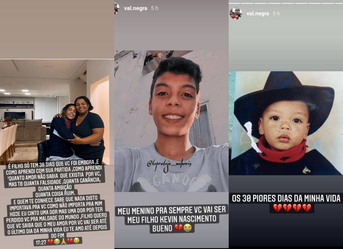 Valquiria Nascimento fala sobre o primeiro mês após a morte do filho - Crédito: Reprodução / Instagram