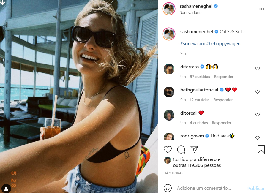 Sasha Meneghel Szafir mostra fotos da lua de mel - Crédito: Reprodução / Instagram