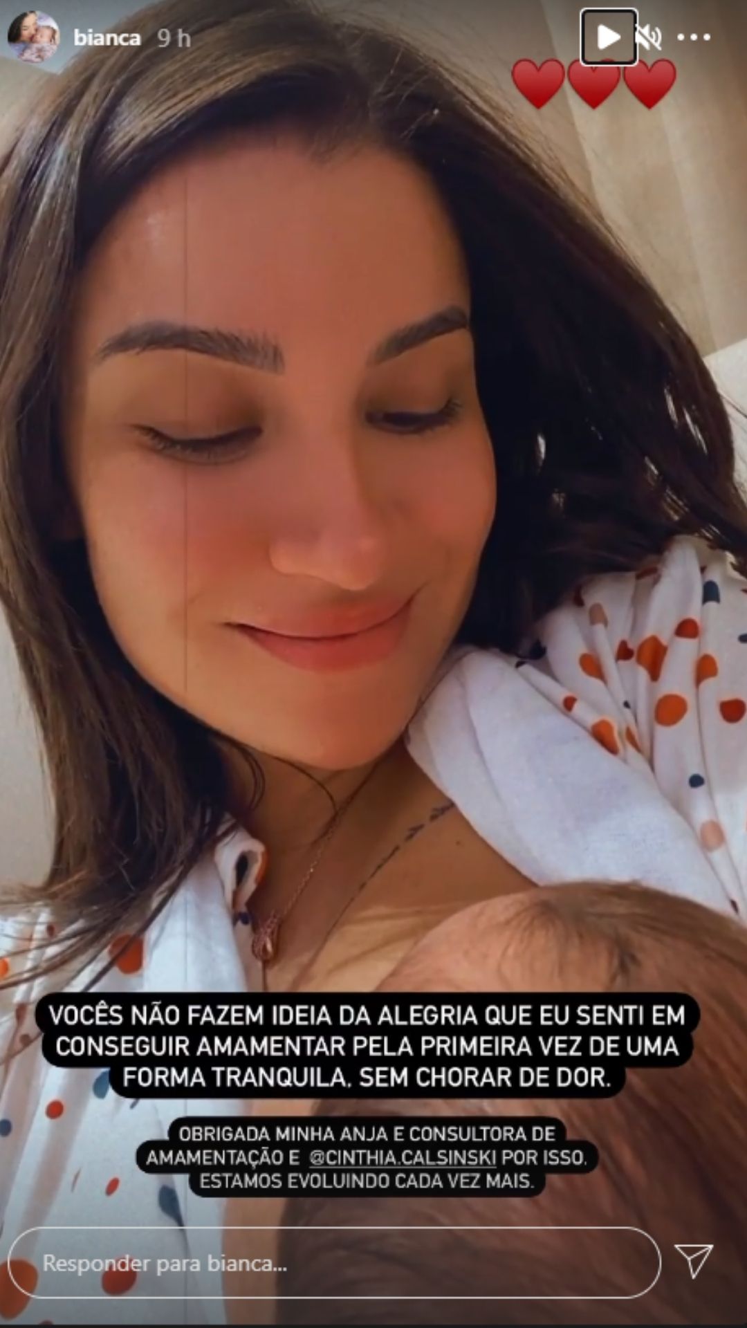 Bianca Andrade se emociona ao relatar o pós-parto. Foto: Reprodução/Instagram