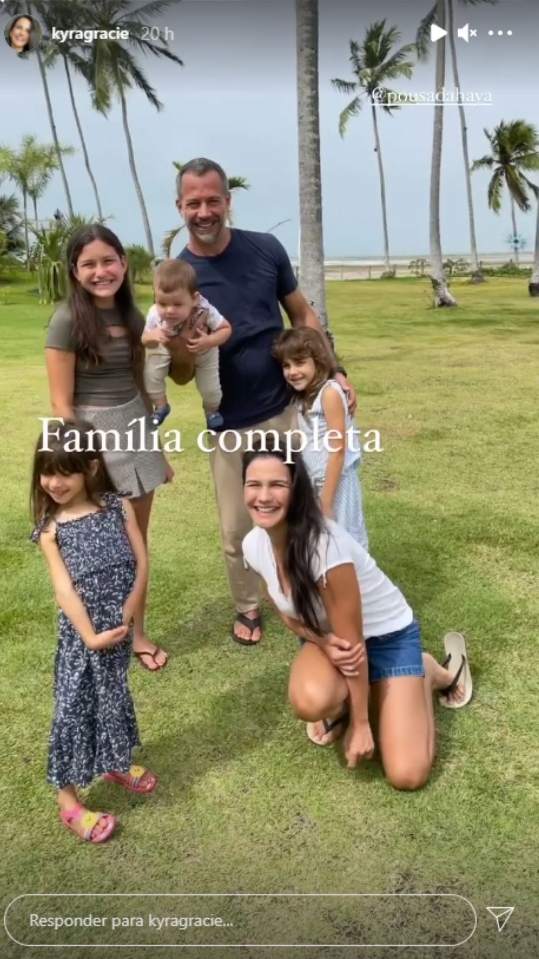 Malvino e Kyra Gracie curtem viagem em família. Foto: Reprodução/Instagram