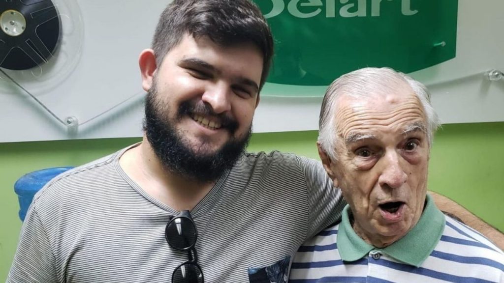 Neto de Orlando Drummond o homenageia. Foto: Reprodução/Instagram