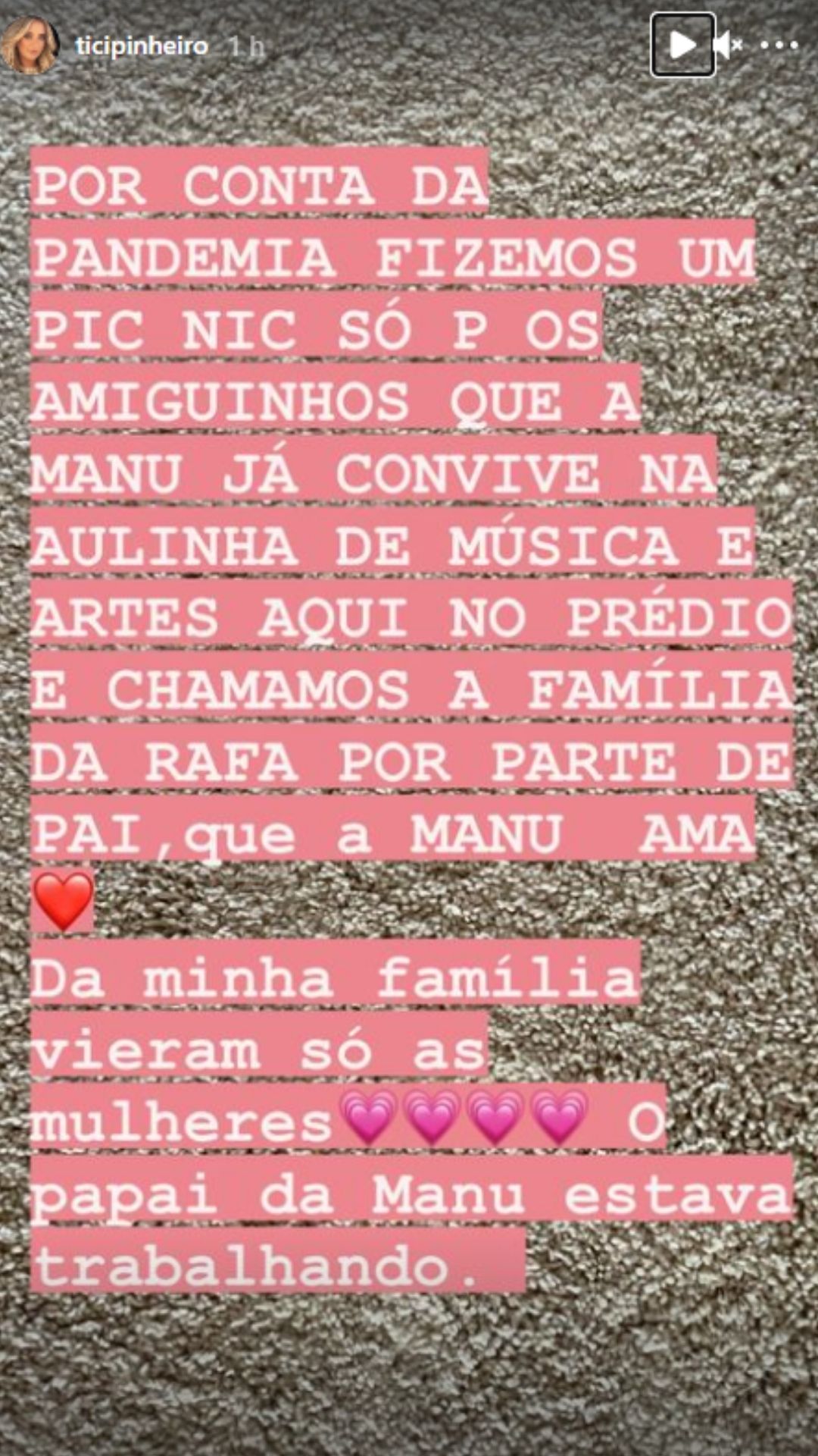 Ticiane Pinheiro mostra detalhes da festa de aniversário da filha caçula. Foto: Reprodução/Instagram