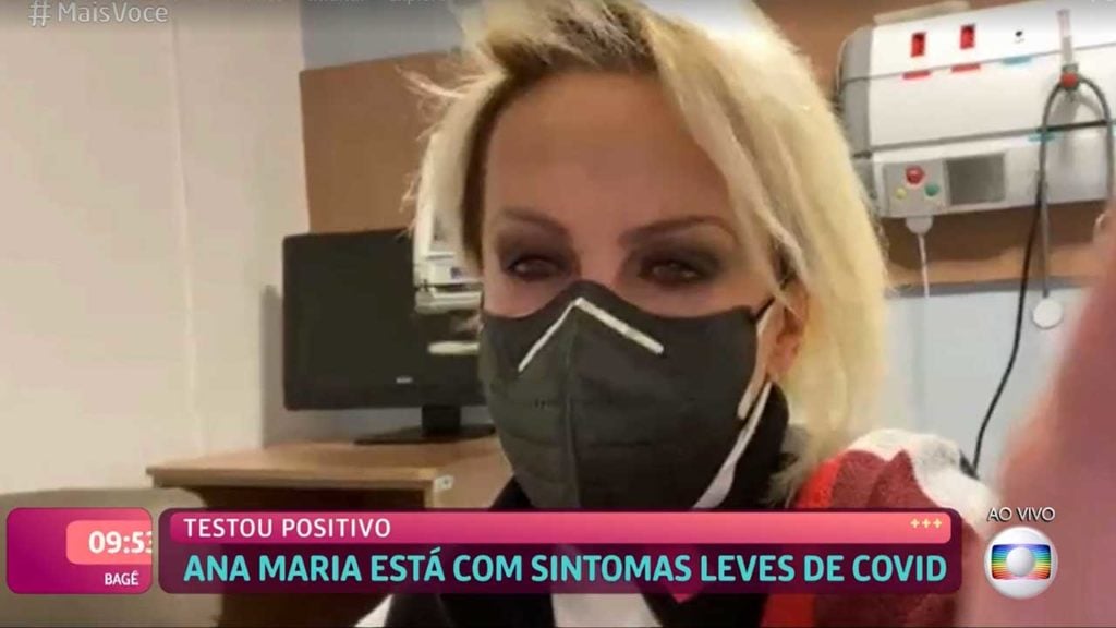 Ana Maria Braga aparece no hospital após testar positivo para Covid-19 - Crédito: Reprodução / Globo
