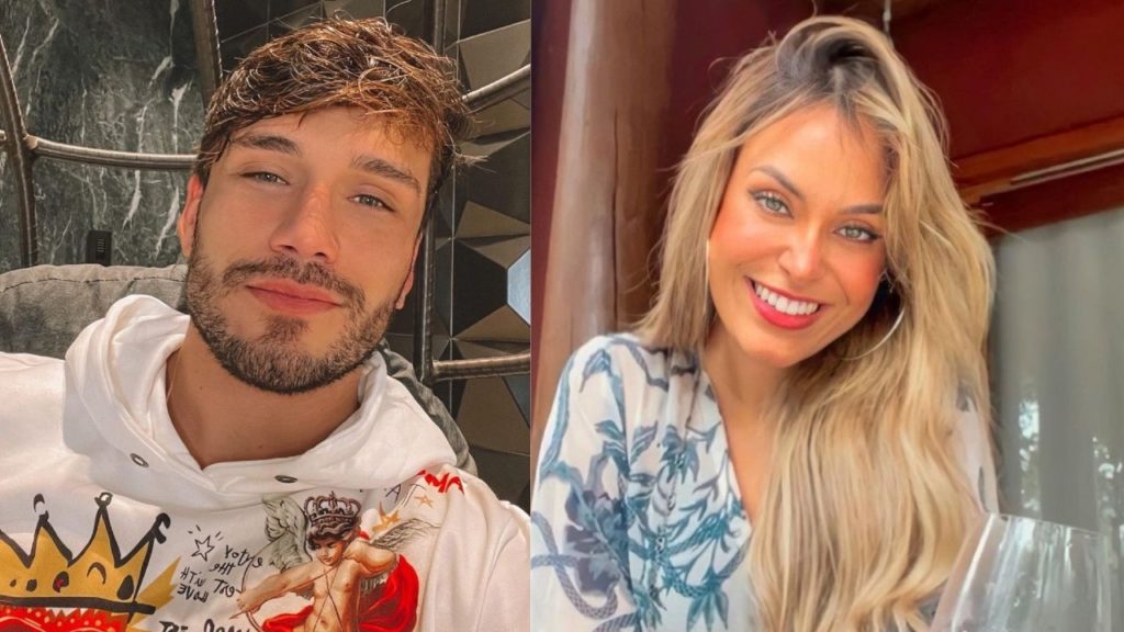 Lucas Viana surge encantado com Sarah de biquíni