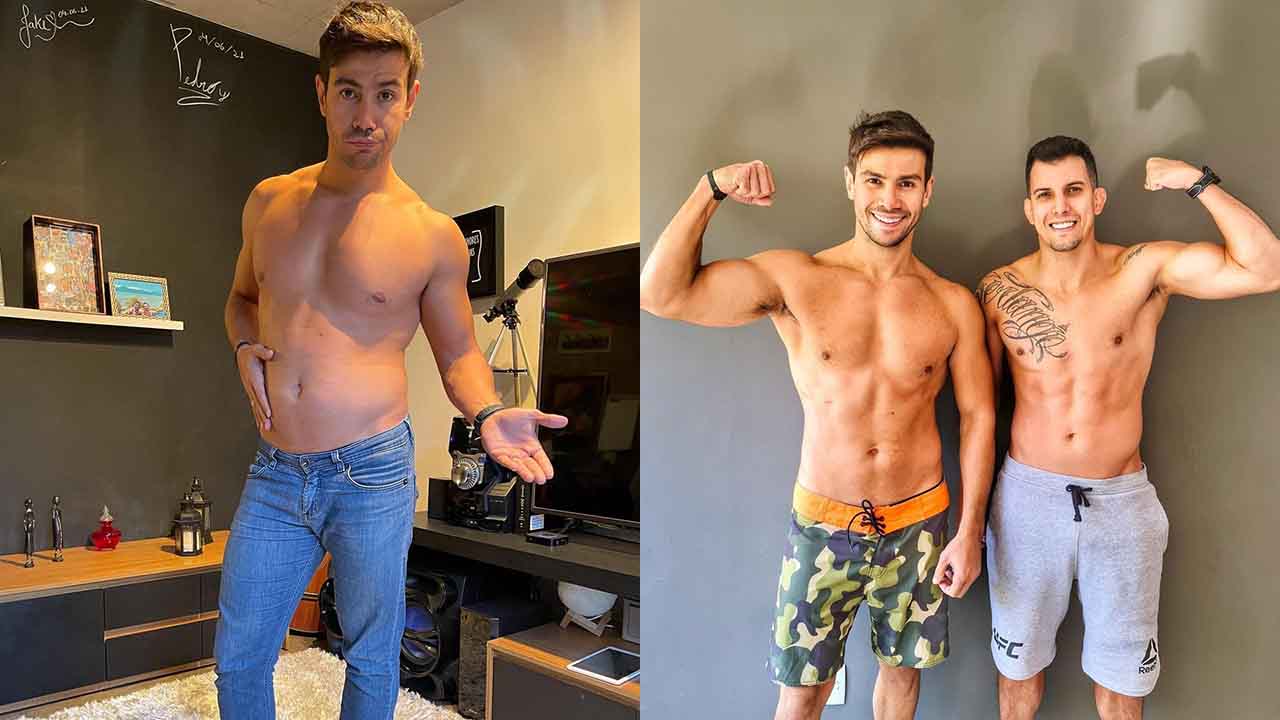 Antes e depois do cantor Mariano - Crédito: Reprodução / Instagram