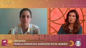 Pamella Holanda no programa Encontro com Fátima Bernardes - Crédito: Reprodução / Globo