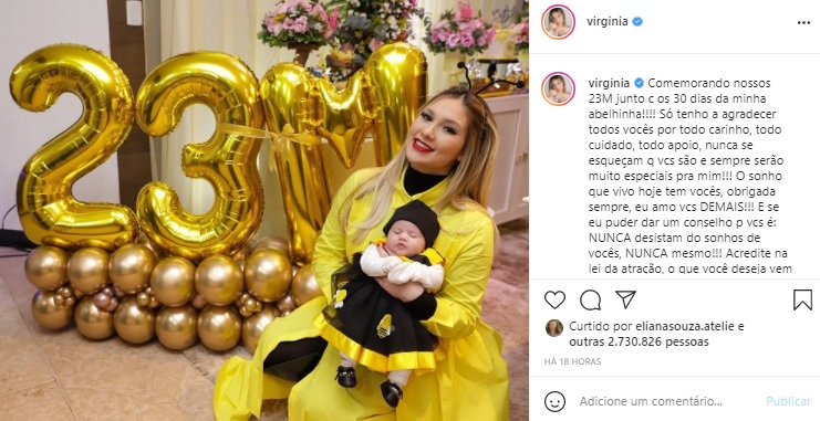 Filha de Virginia Fonseca surge vestida de abelha e encanta a web