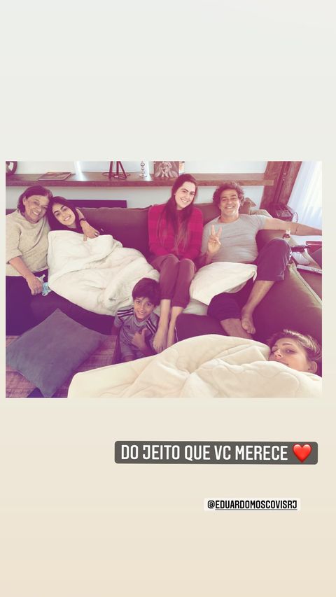 Eduardo Moscovis com a família - Crédito: Reprodução / Instagram