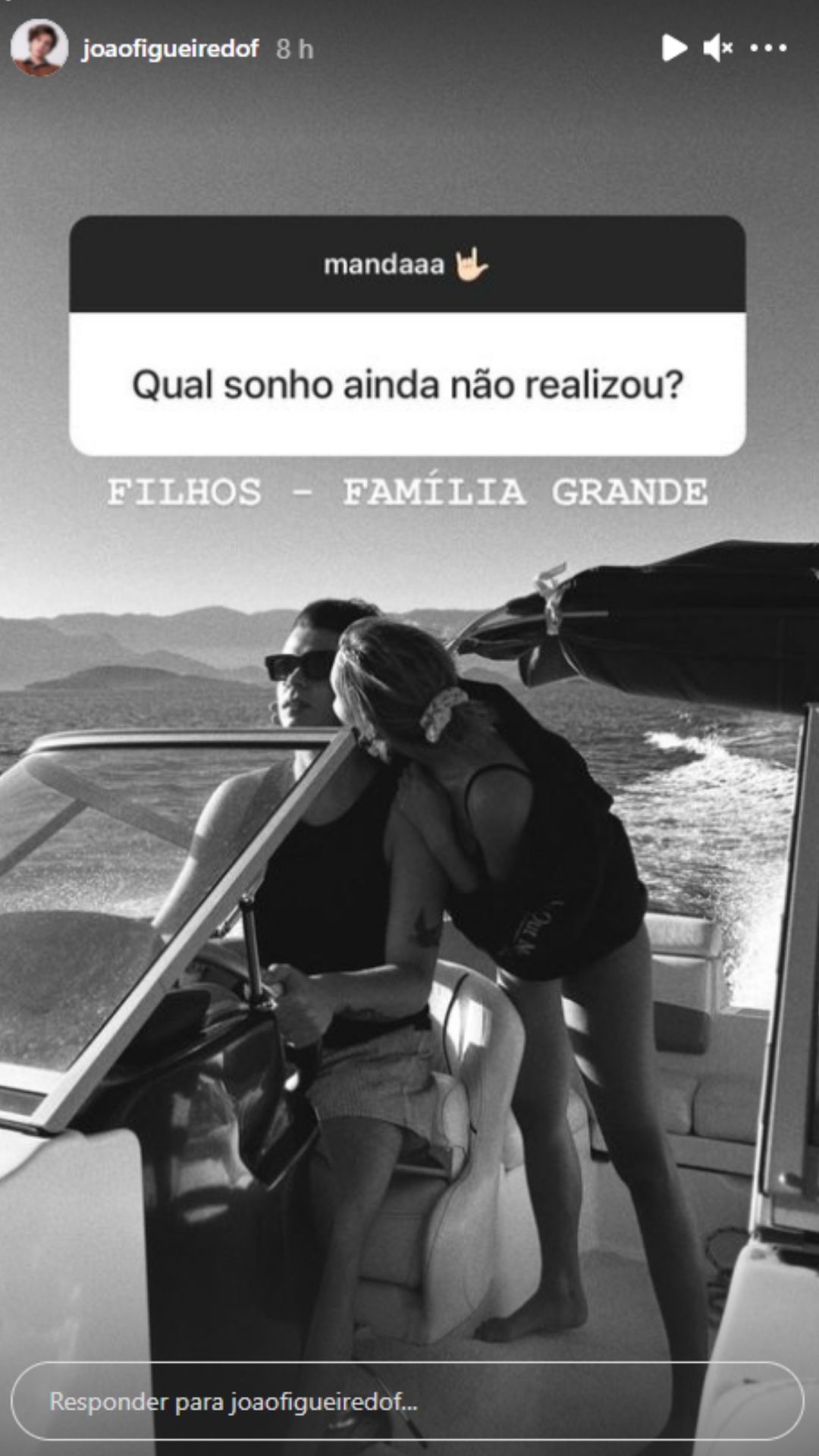 Marido de Sasha Meneghel fala sobre sonho de ter filhos. Foto: Reprodução/Instagram