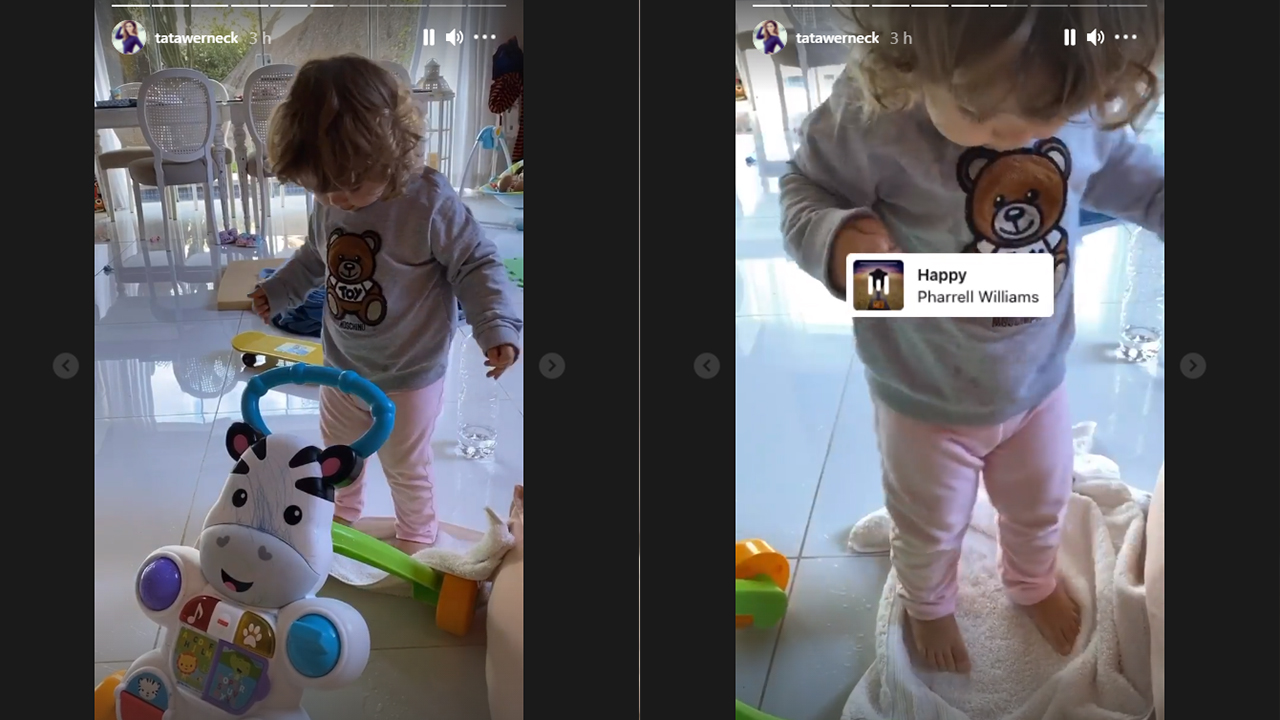 Clara Maria, filha de Tata Werneck e Rafael Vitti - Crédito: Reprodução / Instagram