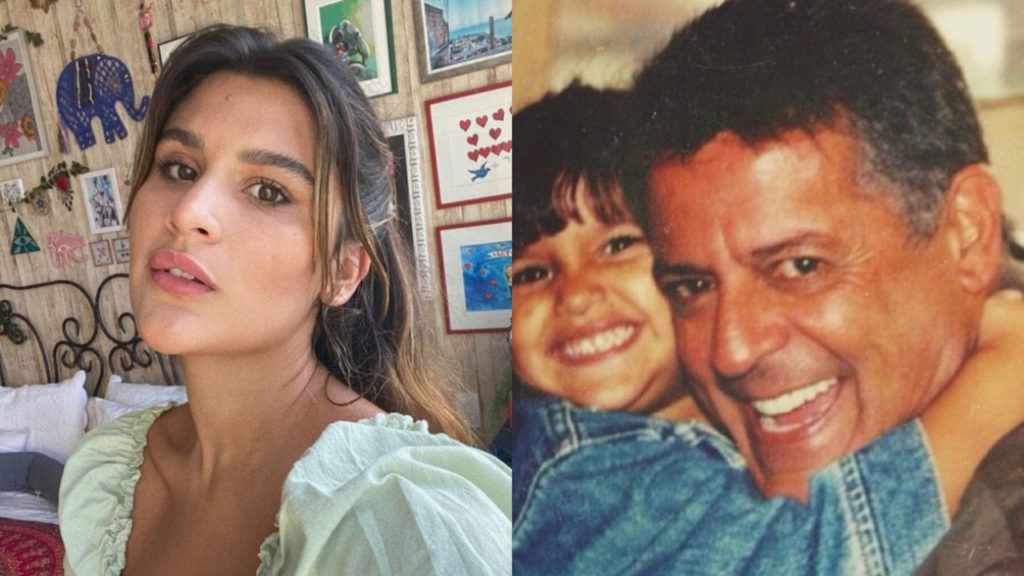 Giulia Costa comove ao falar sobre Marcos Paulo no Dia dos Pais