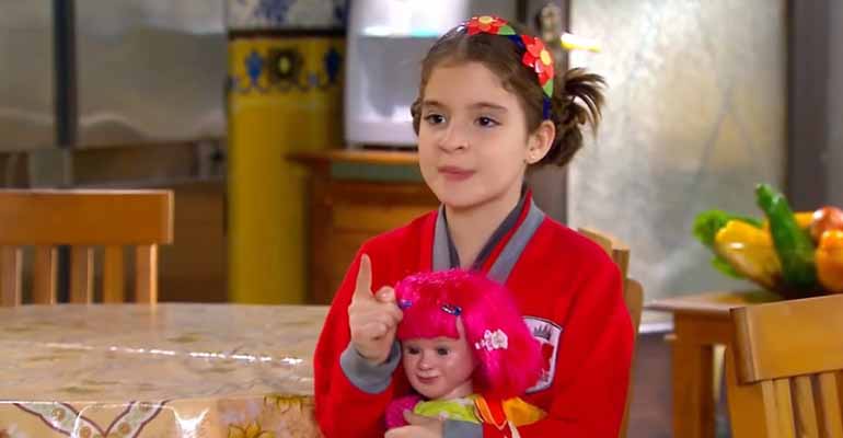 Maria na novela Chiquititas - Crédito: Reprodução / SBT