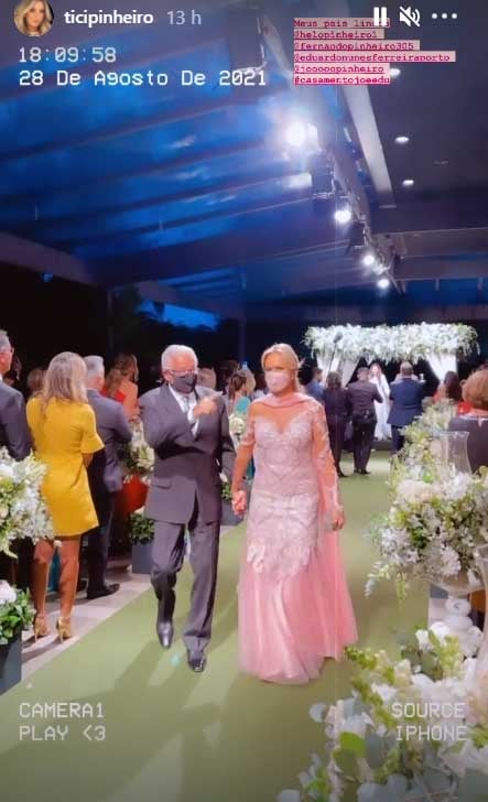 Ticiane Pinheiro celebra o casamento da irmã Jô Pinheiro - Crédito: Reprodução / Instagram