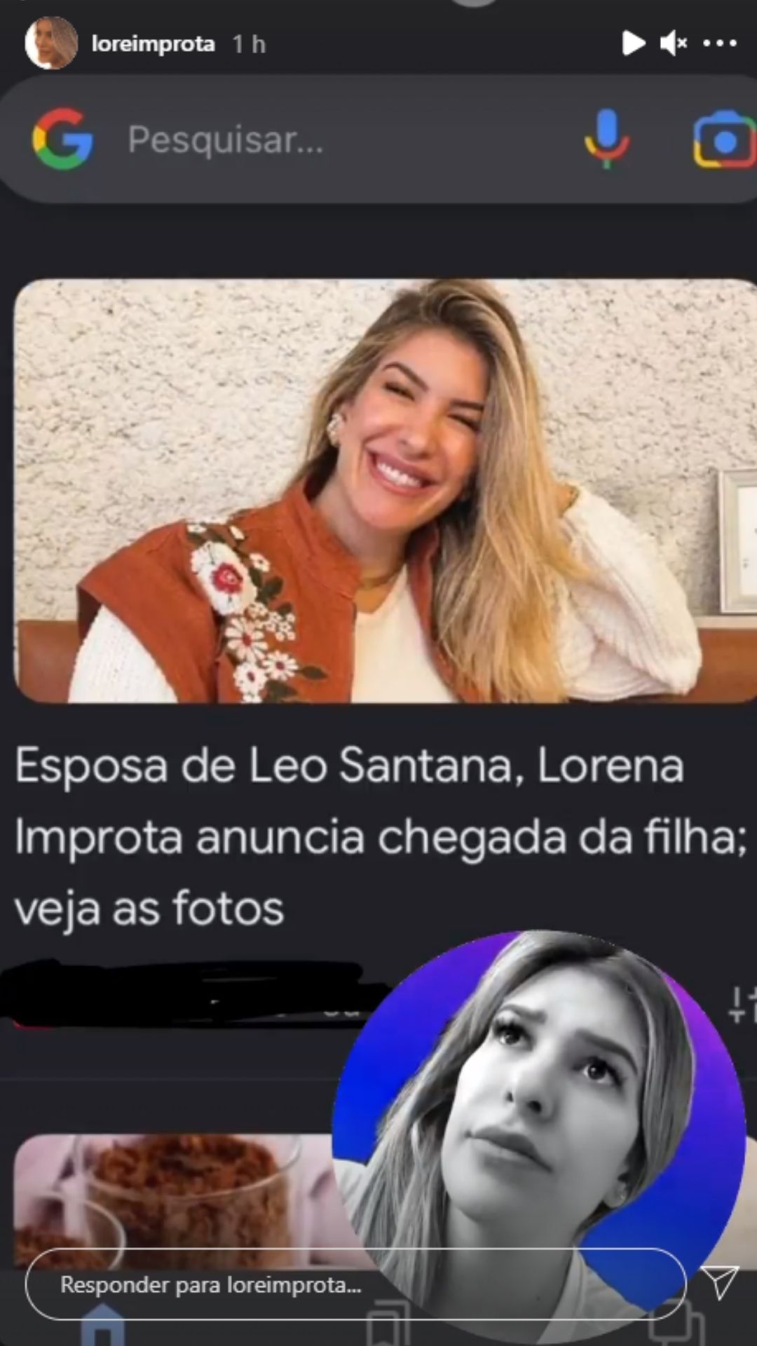 Lorena. Foto: Reprodução/Instagram