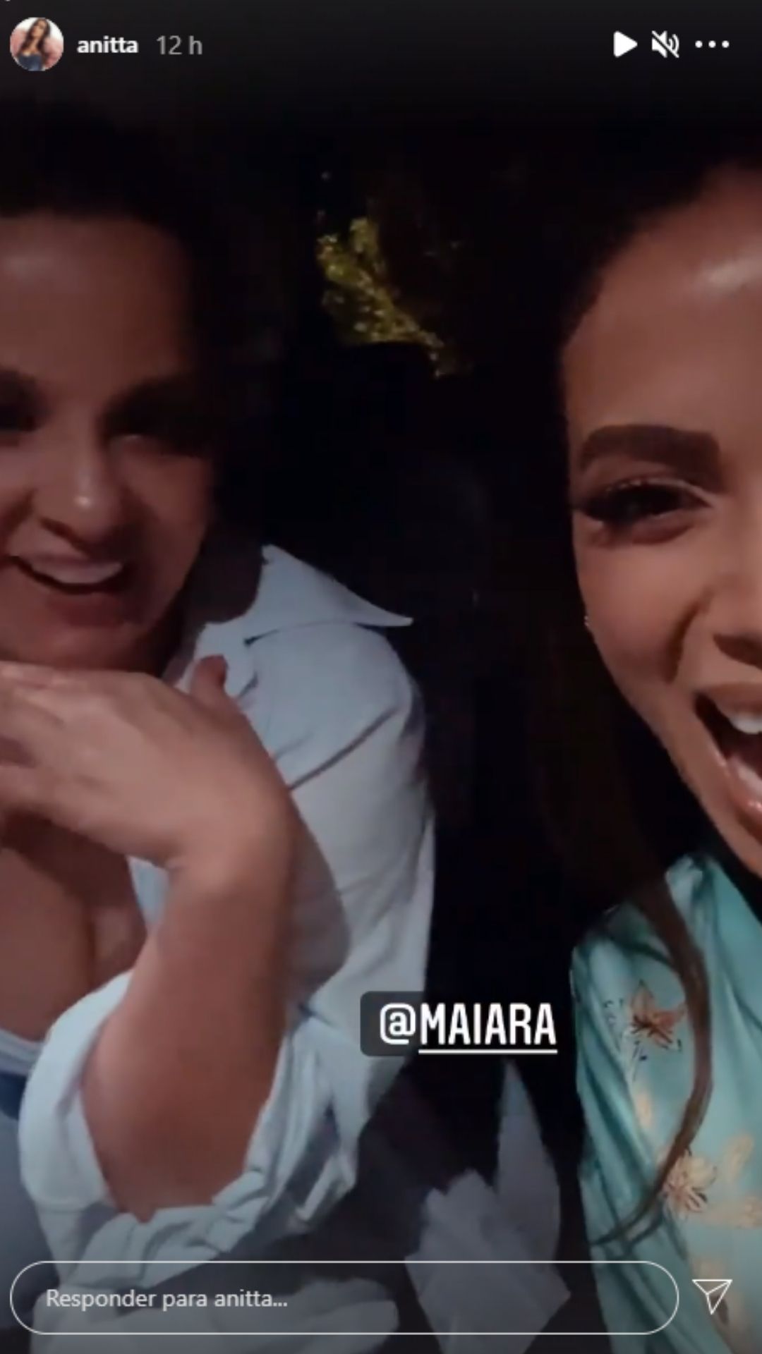 Maiara e Anitta. Foto: Reprodução/Instagram